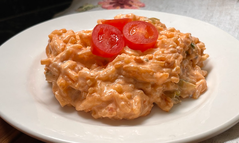 Receita de Arroz ao Pomodoro e Requeijão