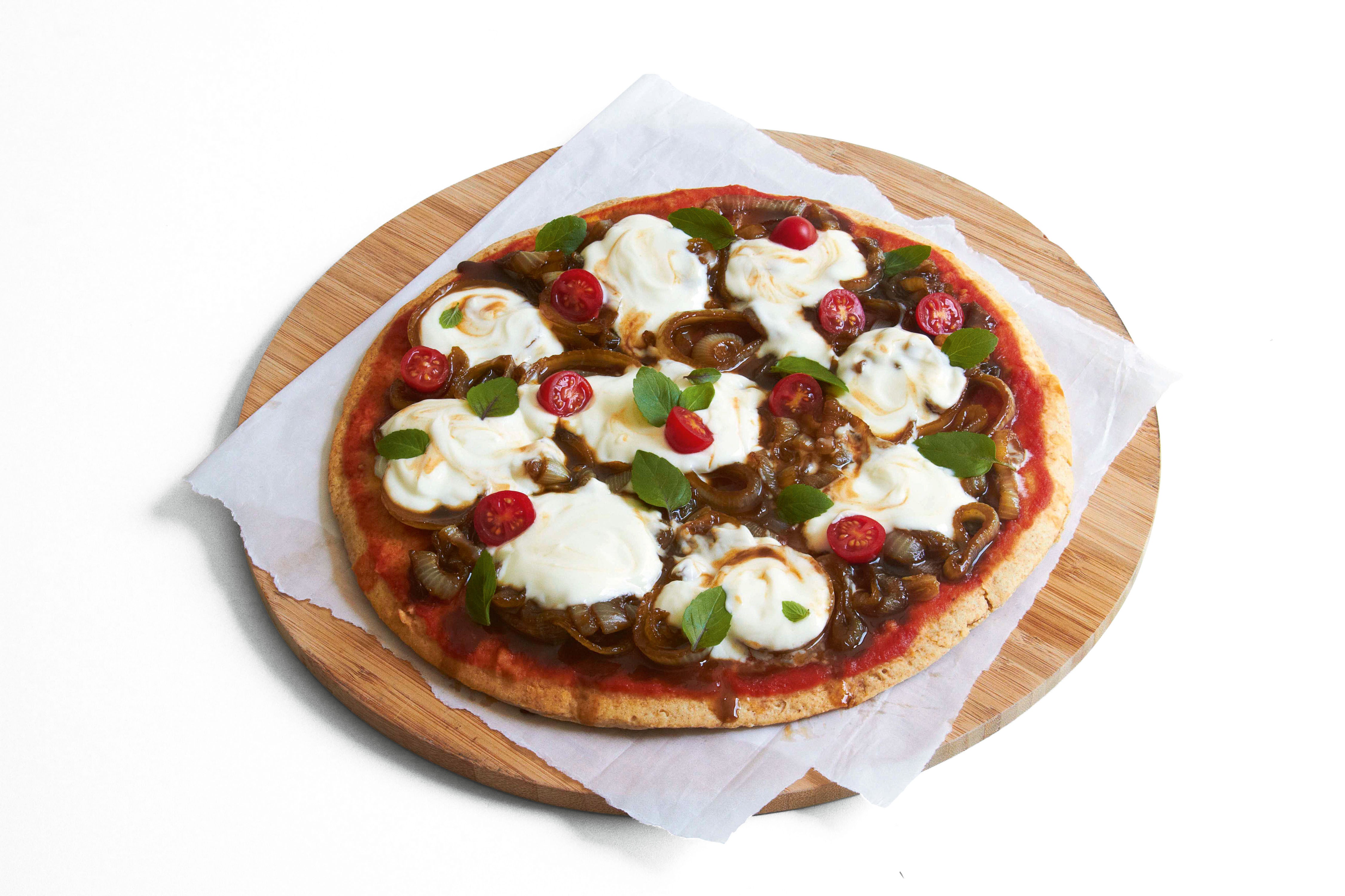 Pizza com Cebola Caramelizada
