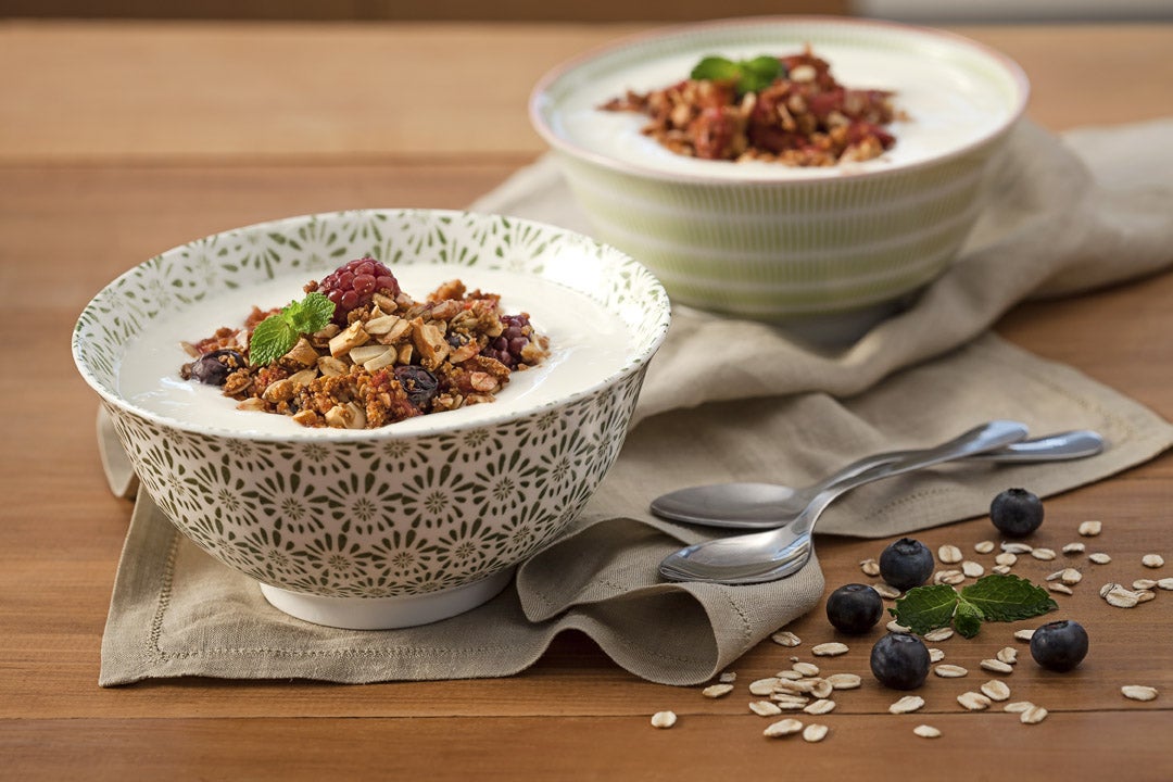 Crumble de Aveia com Frutas Vermelhas