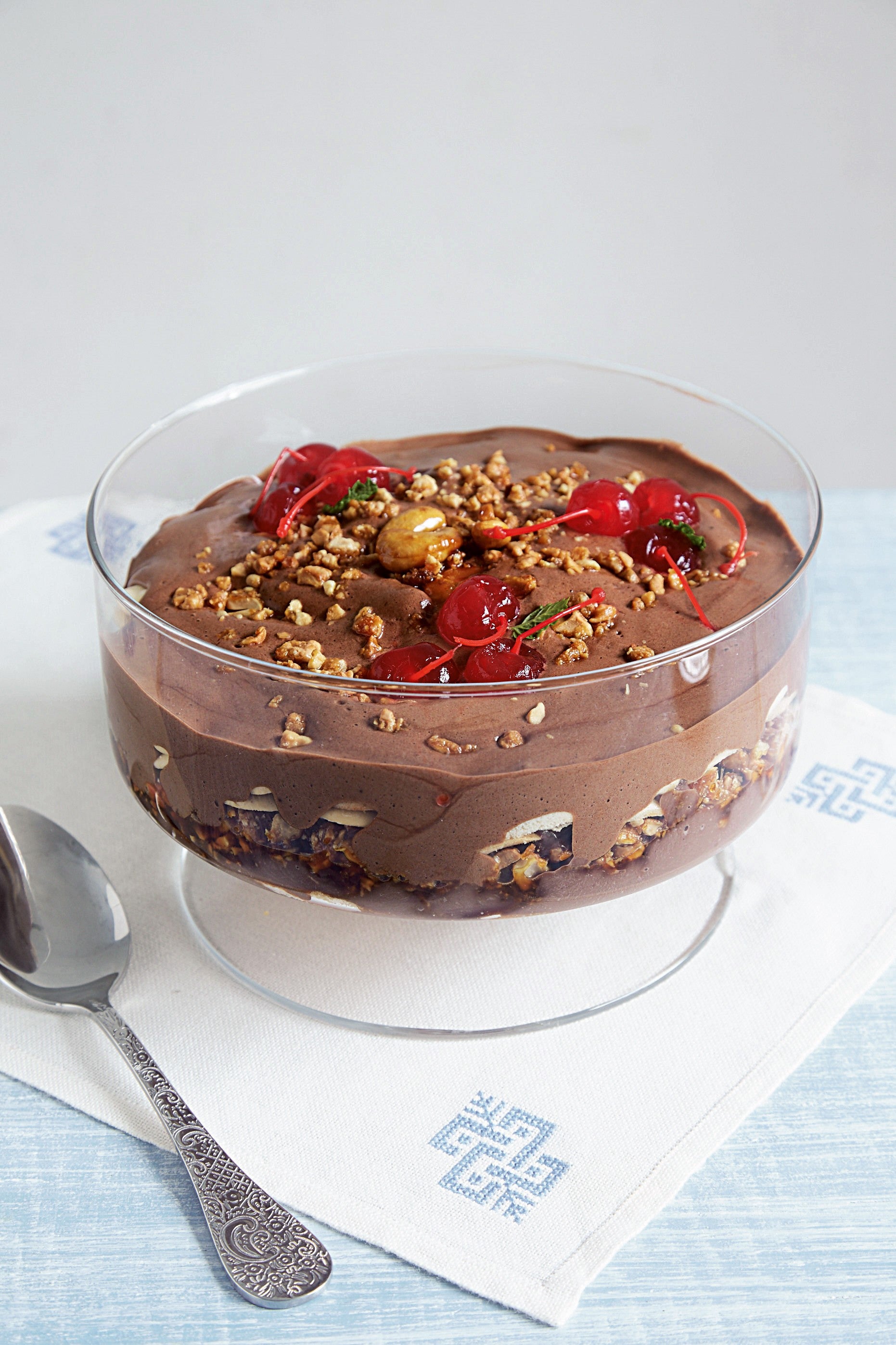 Sobremesa de Chocolate e Caramelo