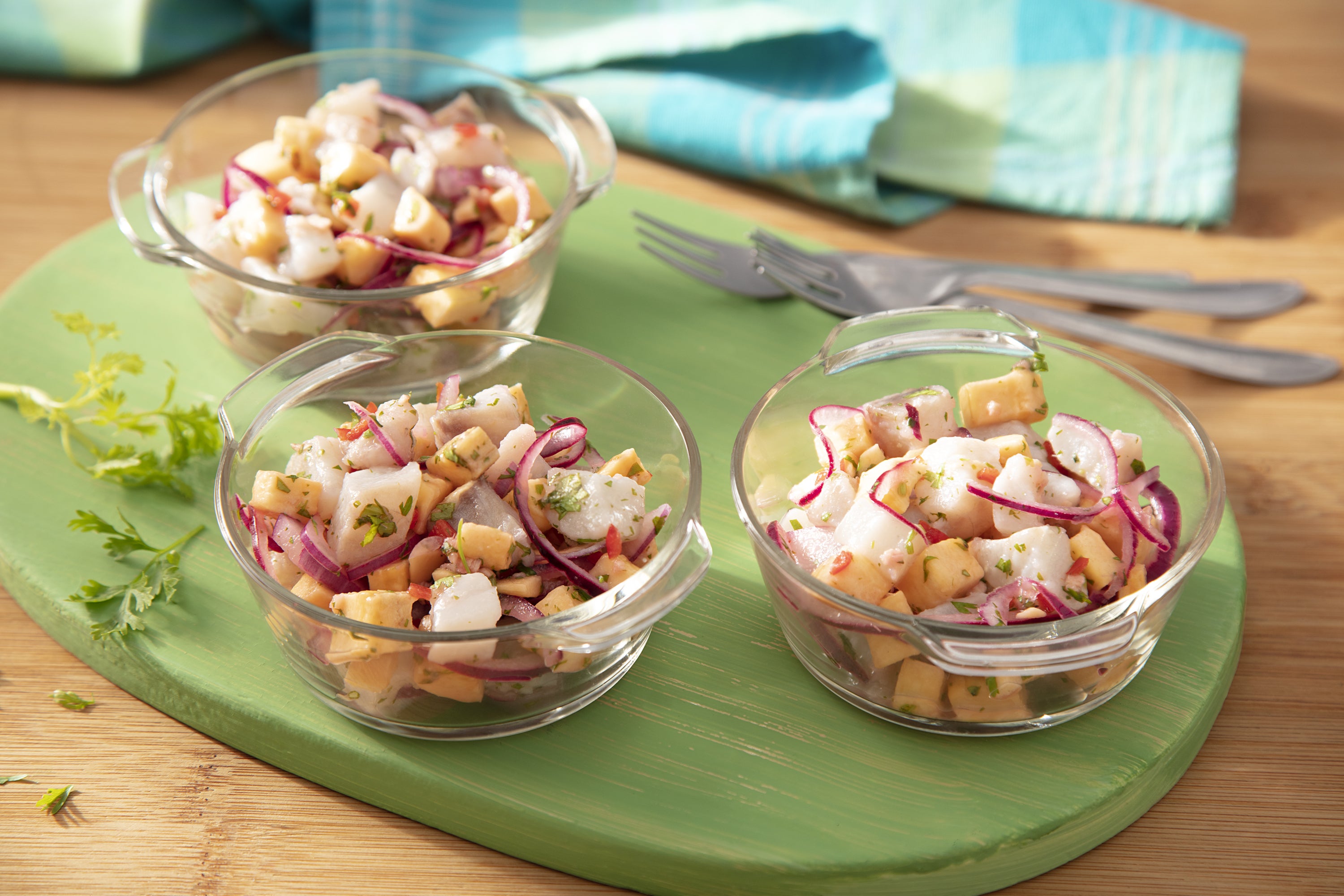 Ceviche de Tilápia com Banana