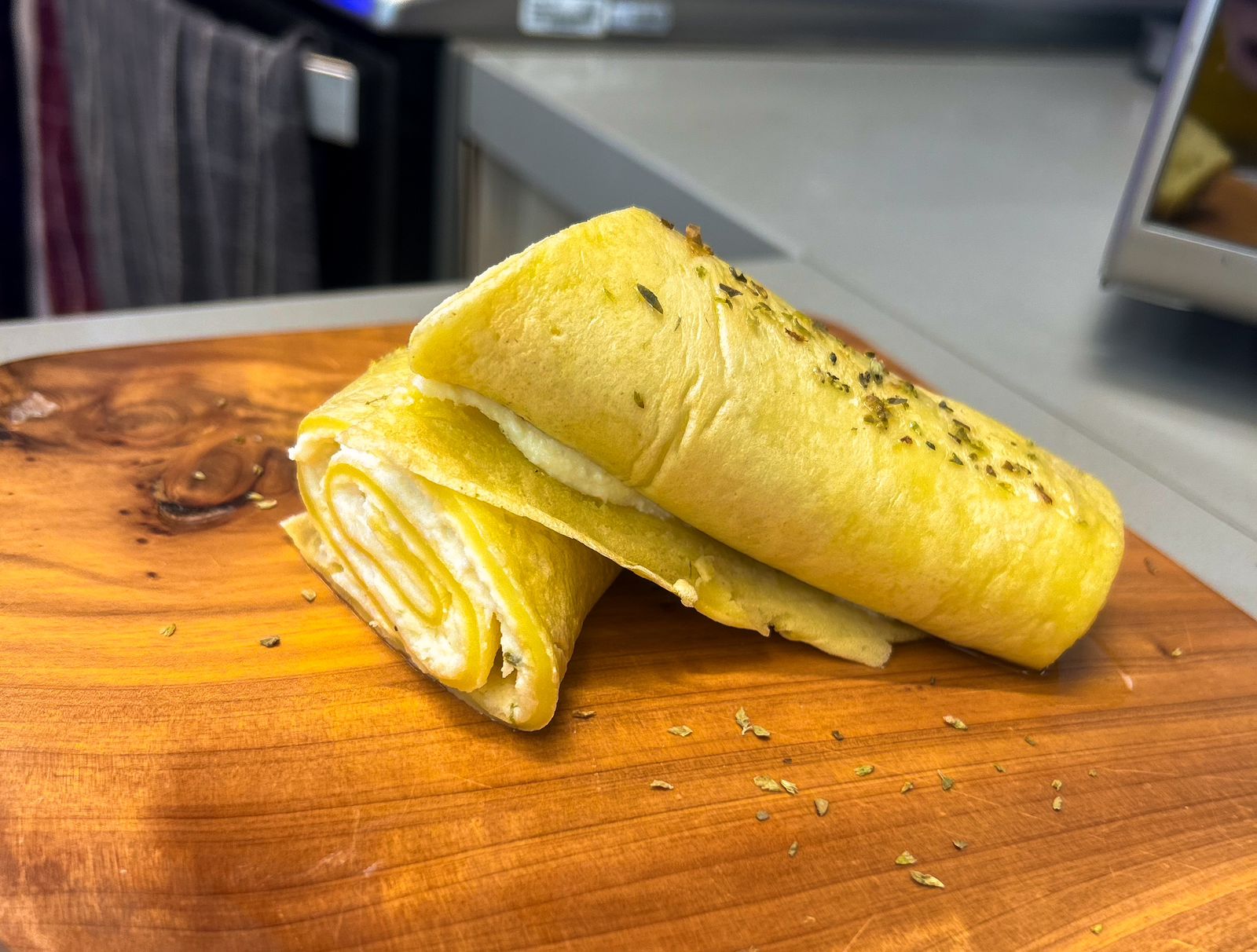 Receita de Rolinho de Crepioca Recheada com NINHO Adulto