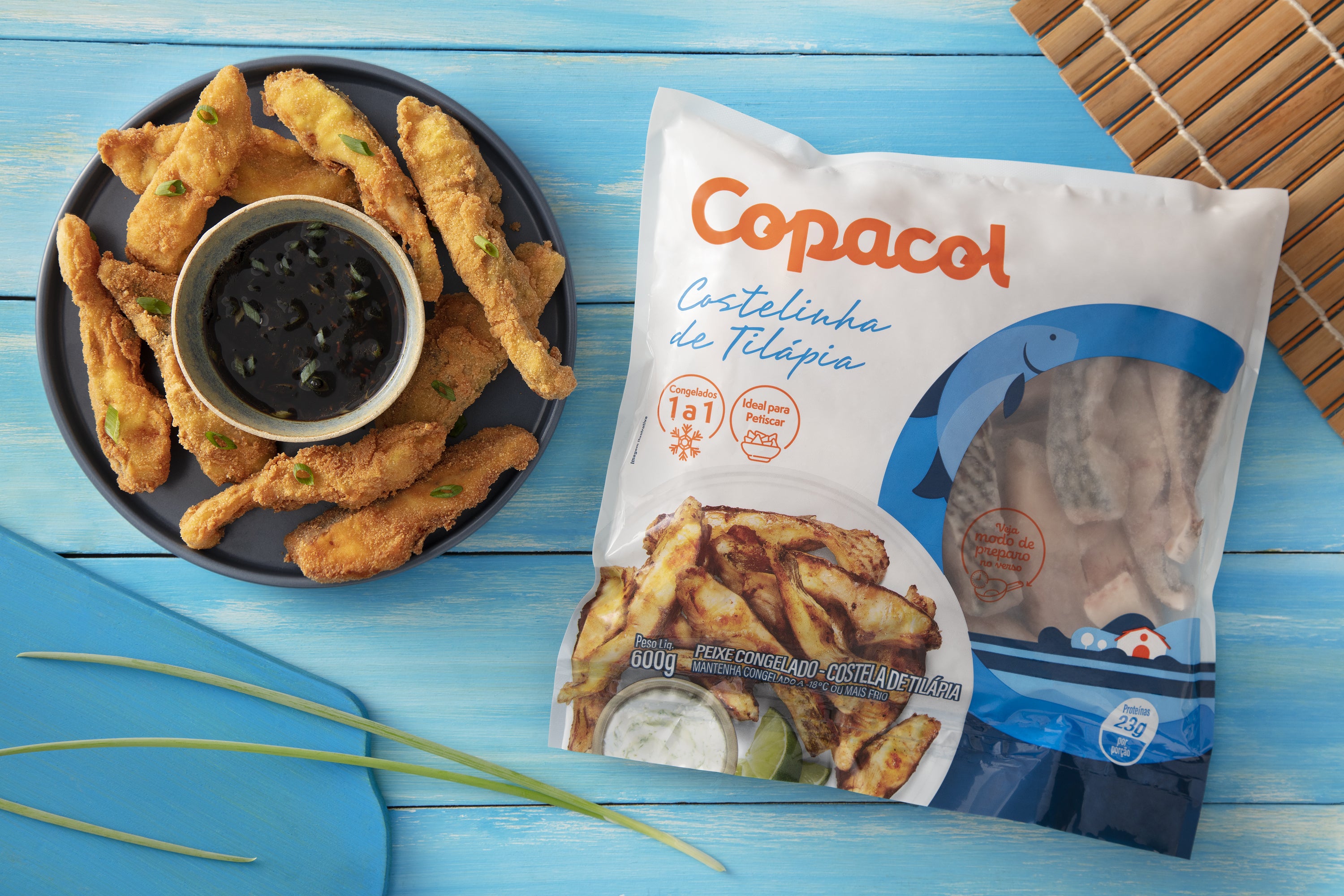 Receita de Costelinha de Tilápia Copacol Empanada com Molho Oriental na Air Fryer