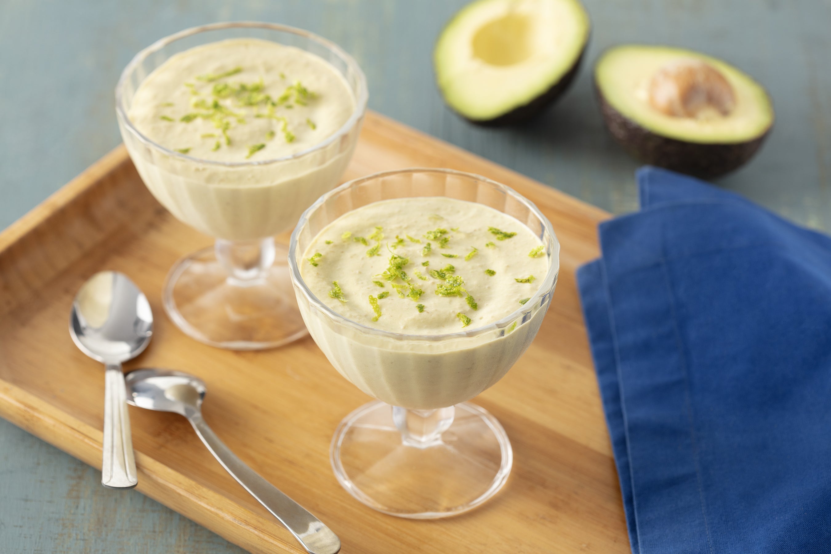 Mousse de Abacate com Creme de Leite