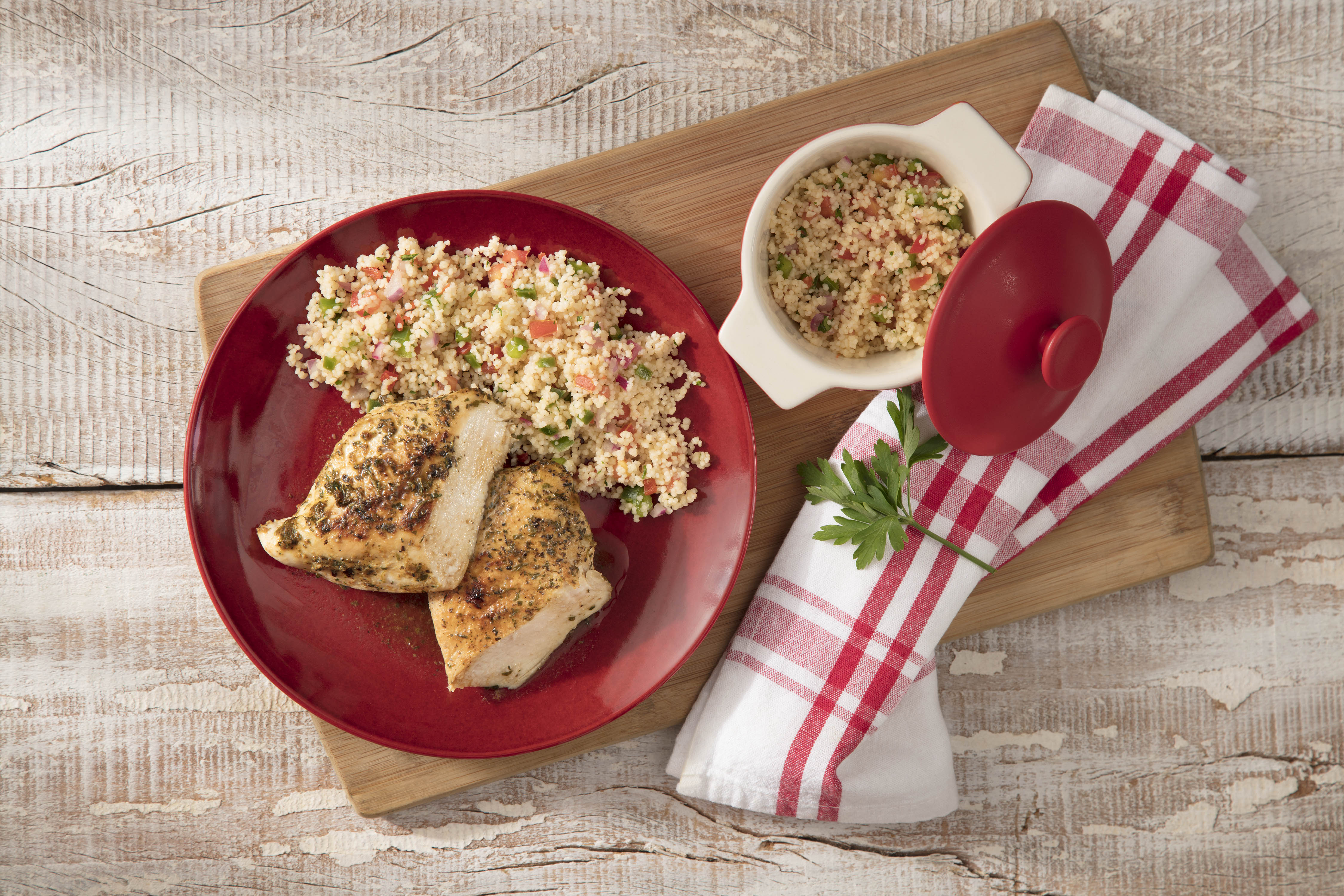 Cuscuz Marroquino com Filé de Frango
