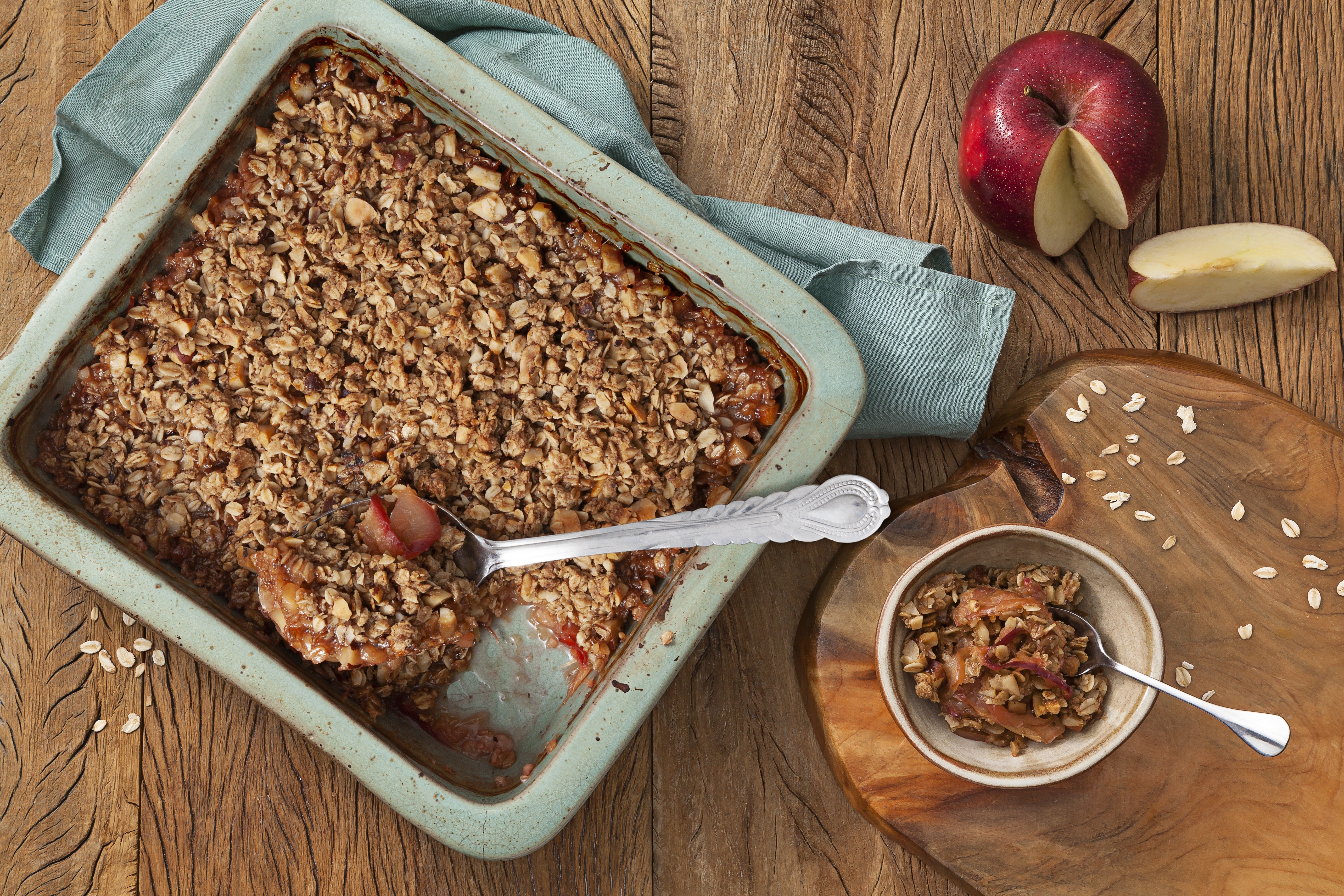 Crumble de Maçã e Aveia