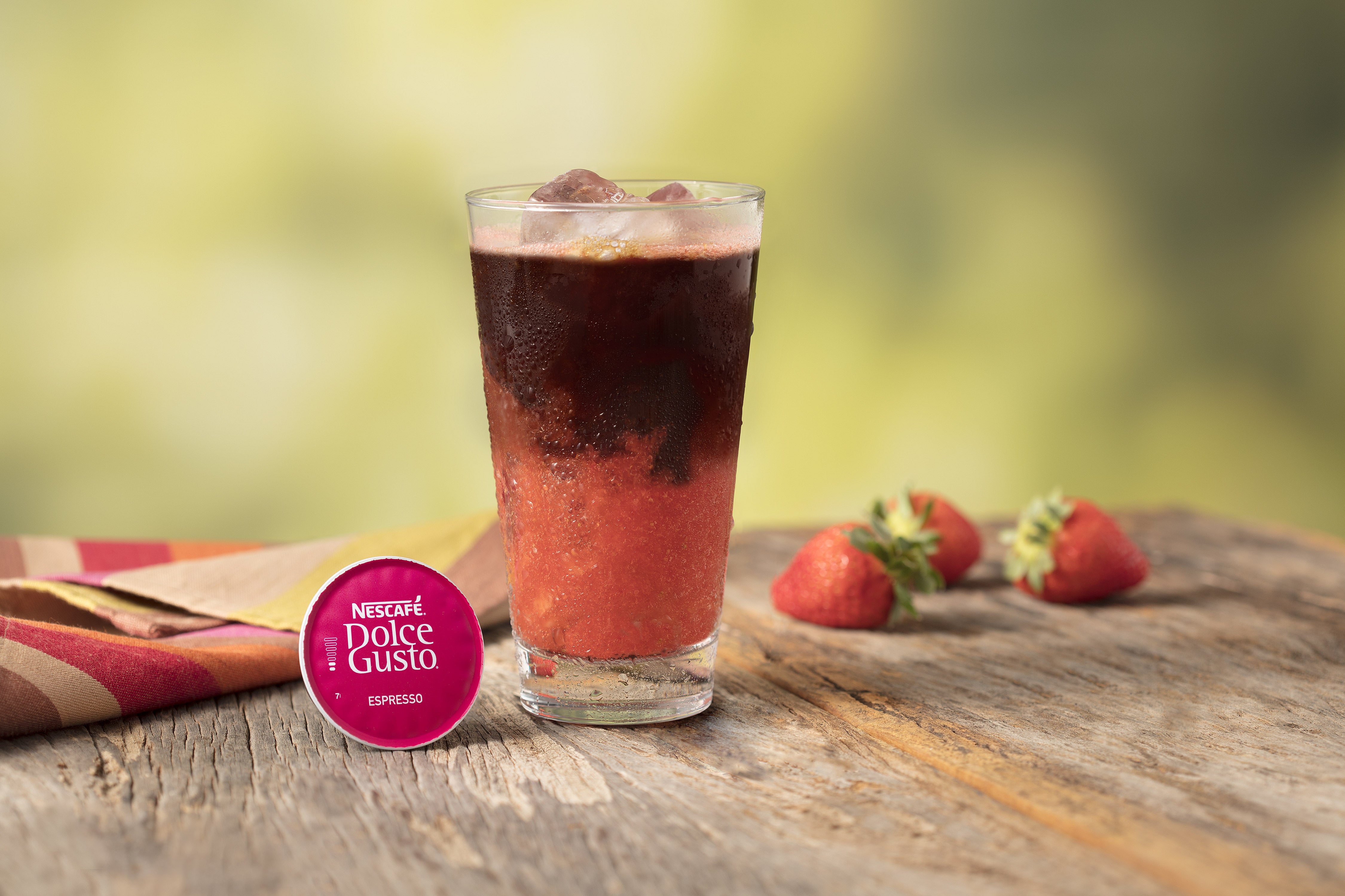Espresso Gelado com Morango