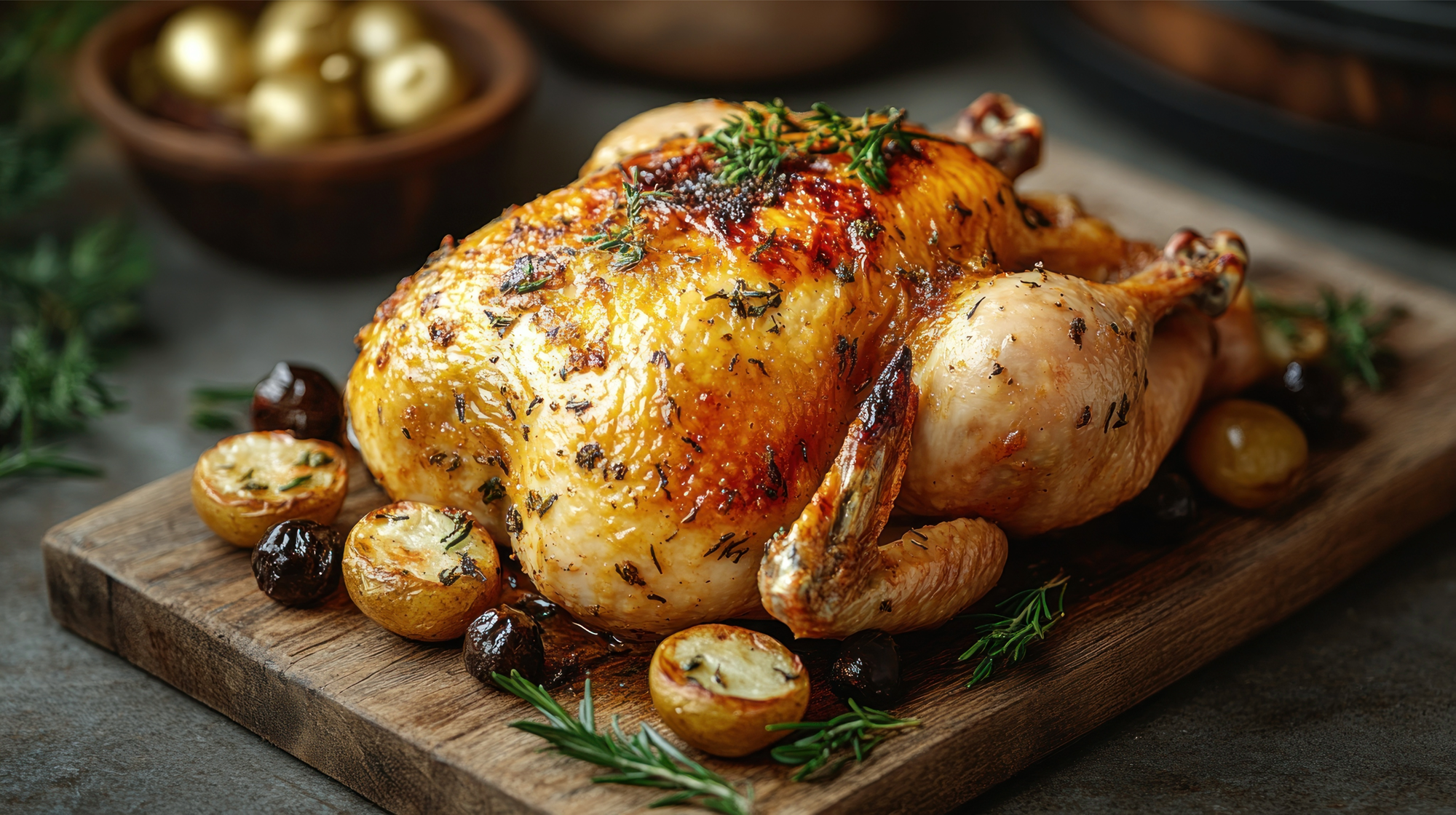 Receita de Frango Assado com Salsa