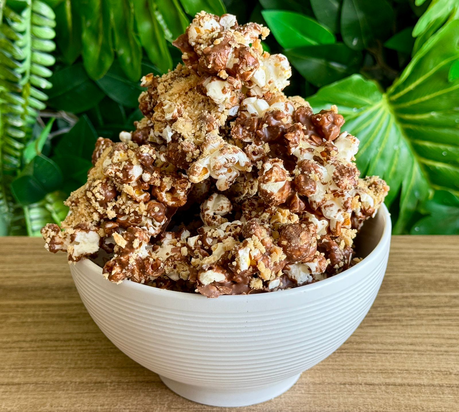 Receita de Pipoca de Chocolate com Paçoca