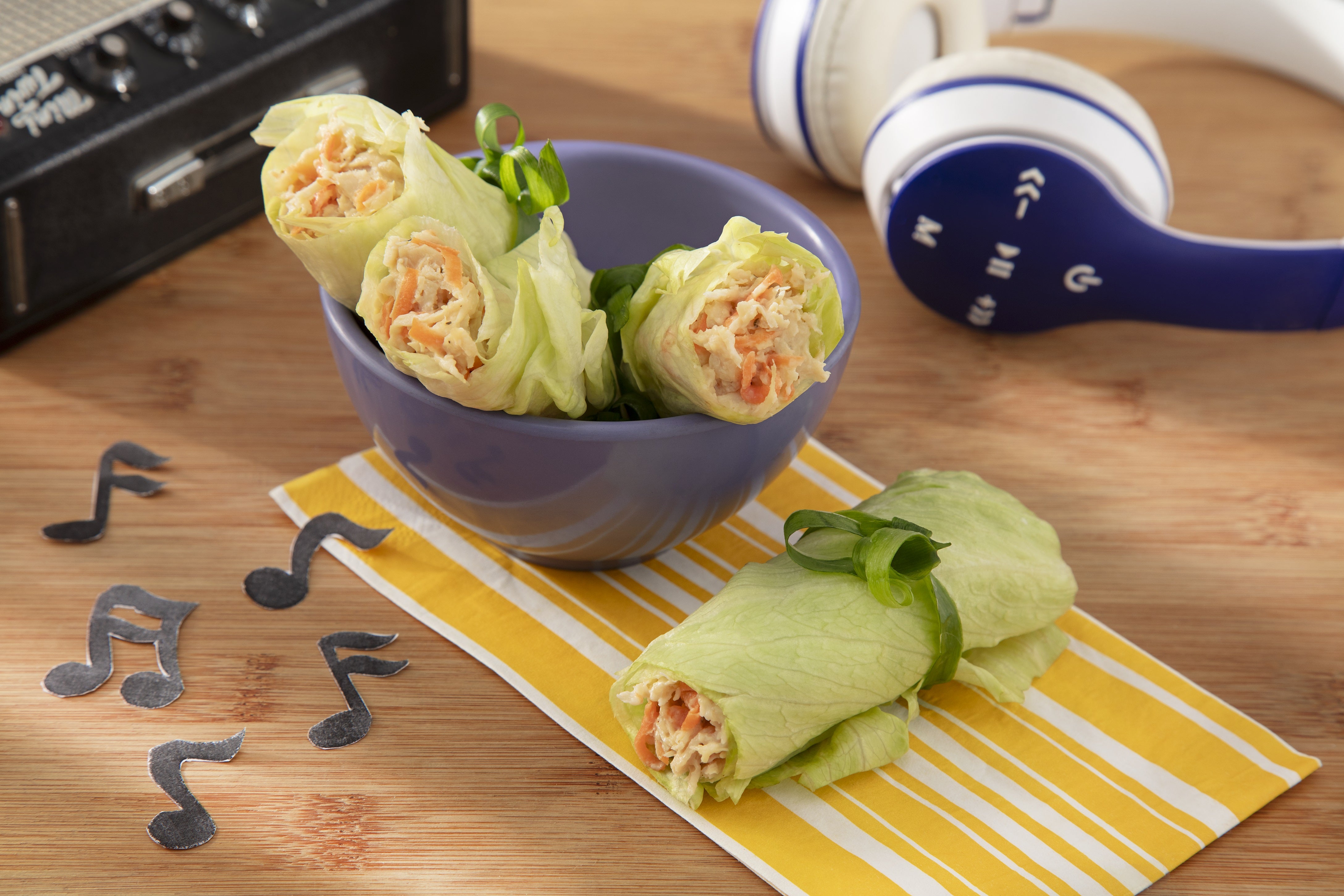 Receita de Wrap de Alface com Frango e NINHO