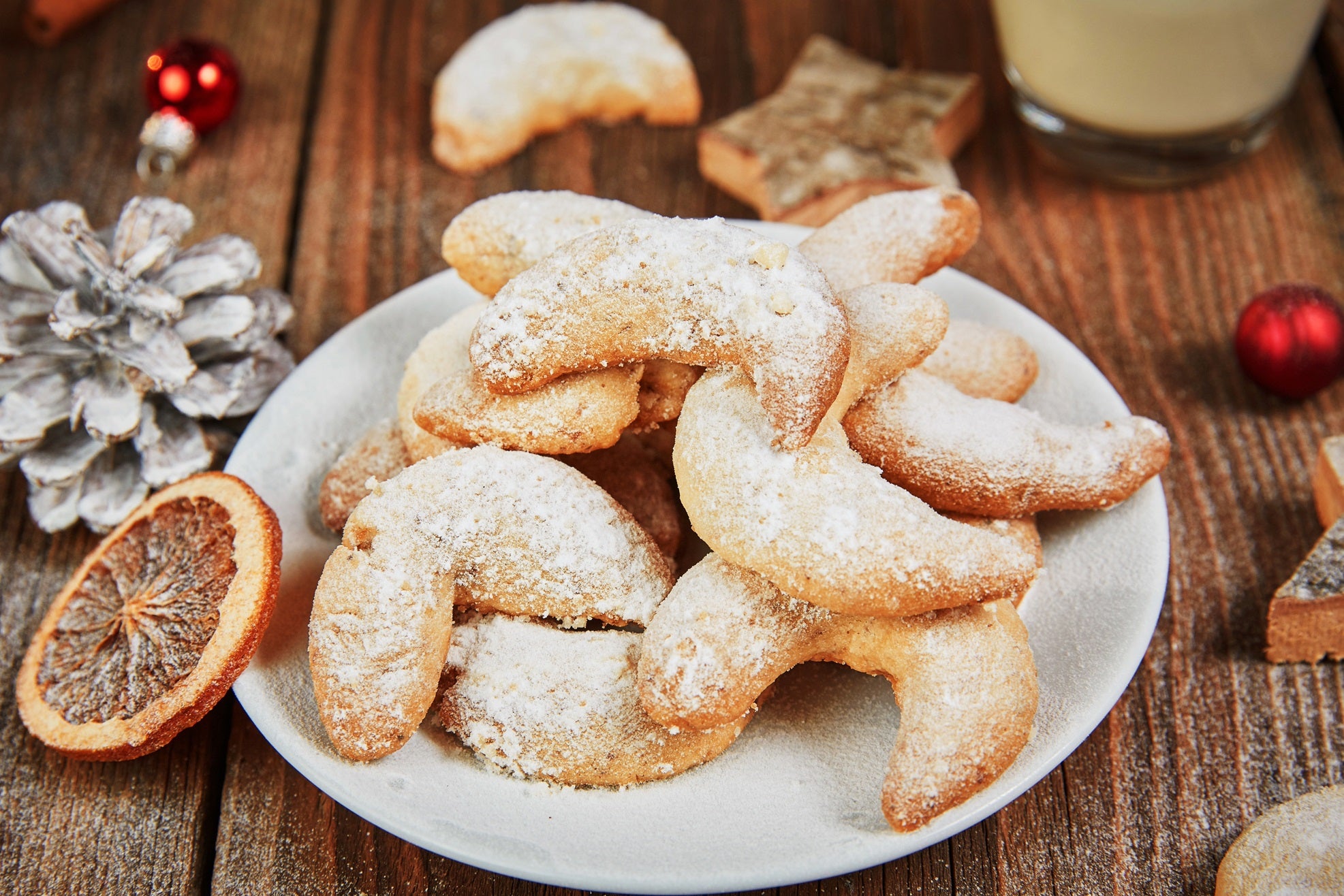 Receita de Biscoito de Natal com Baunilha e Amêndoas