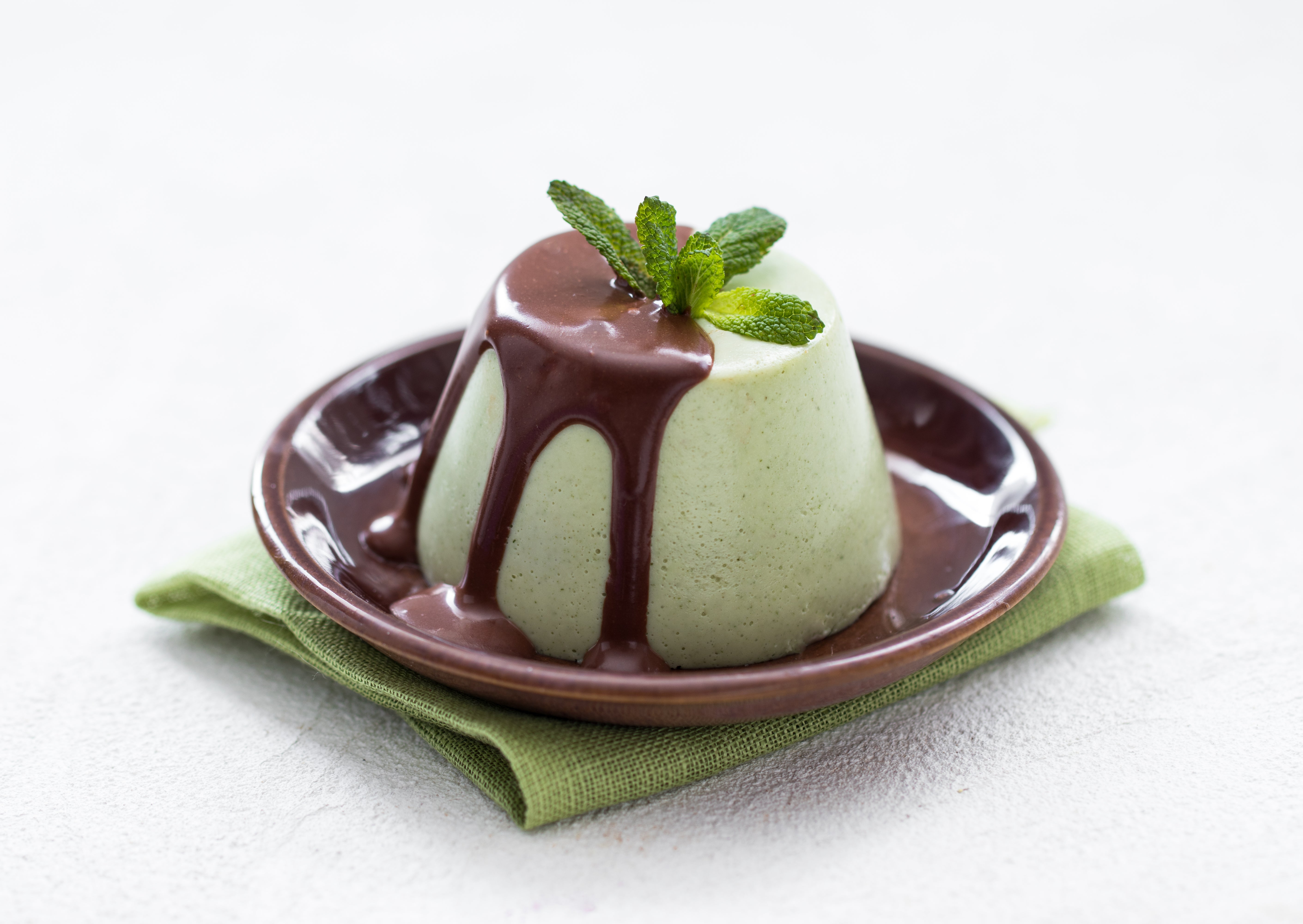 Mousse de Menta com Chocolate
