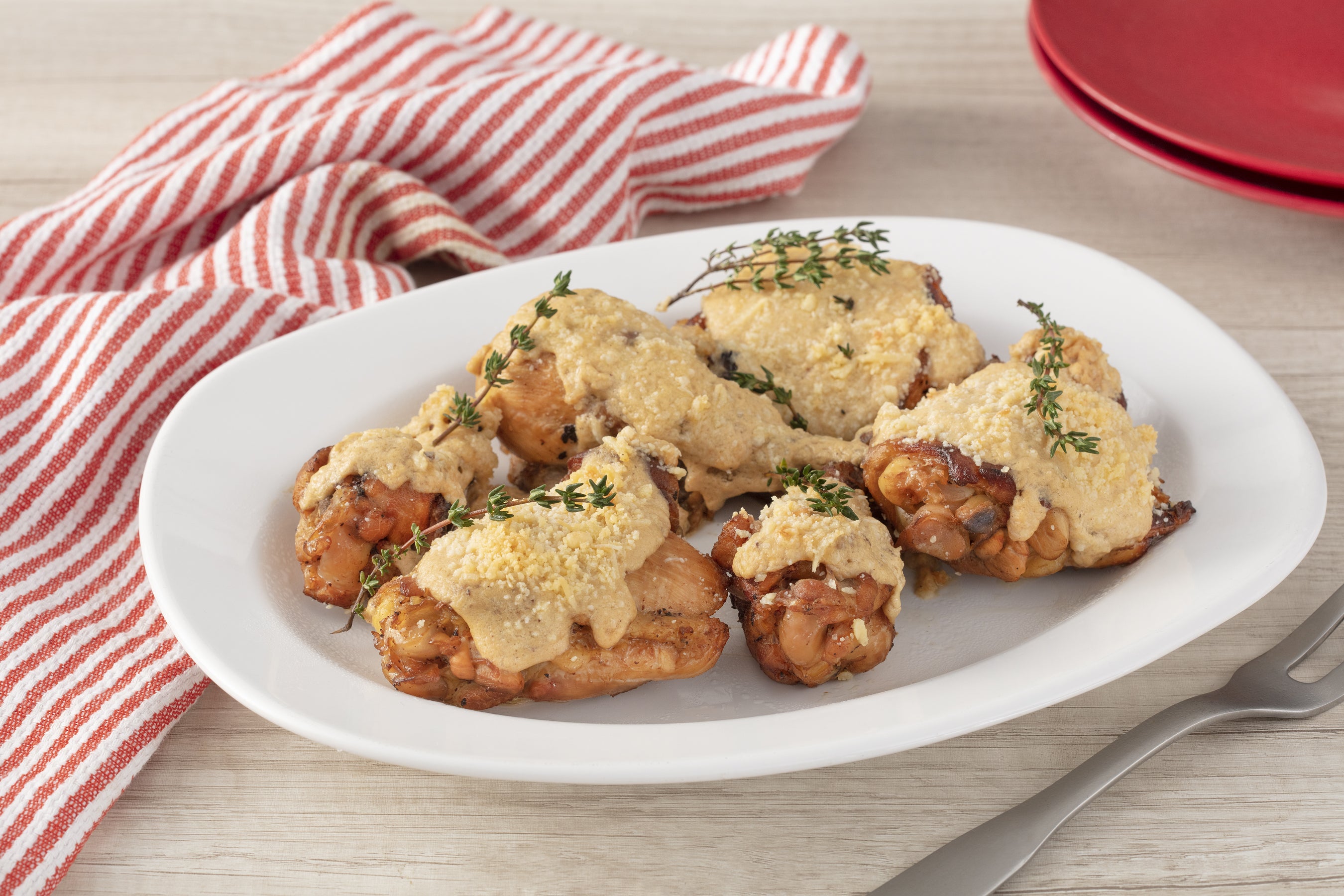 Frango com Queijo e Orégano