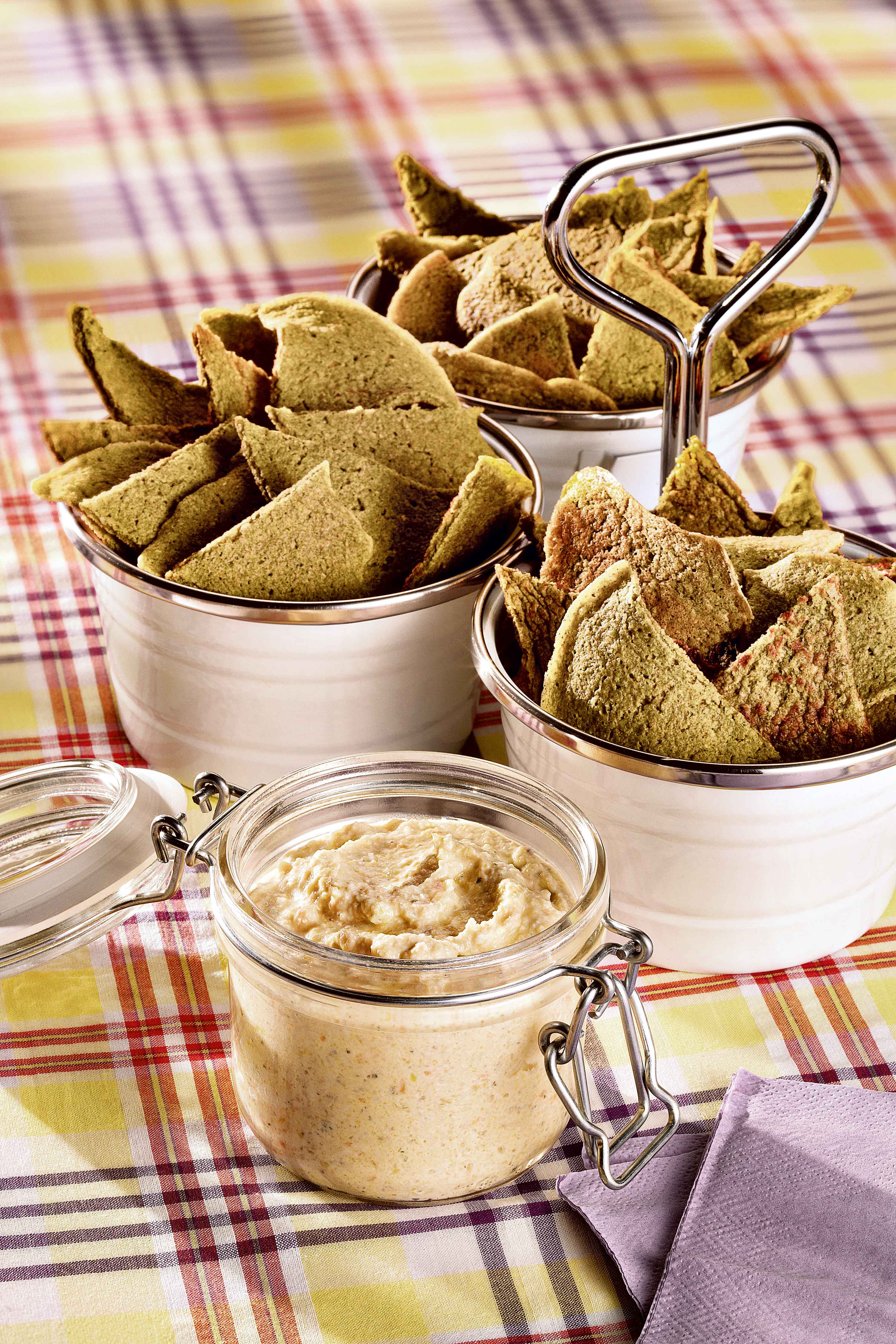 Chips Crocantes com Patê Cremoso