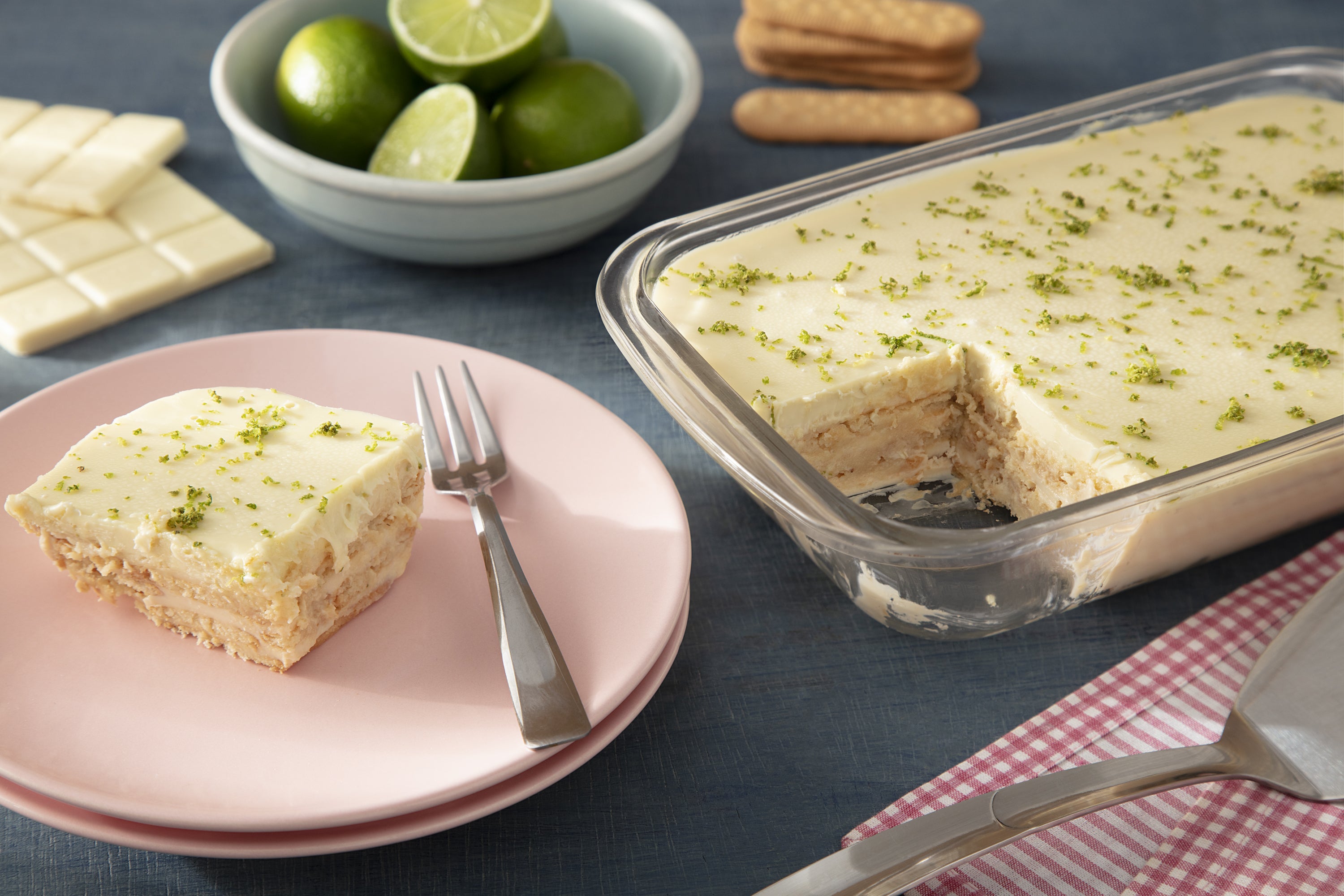 Pavê de Leite Moça e Limão com Chocolate Branco