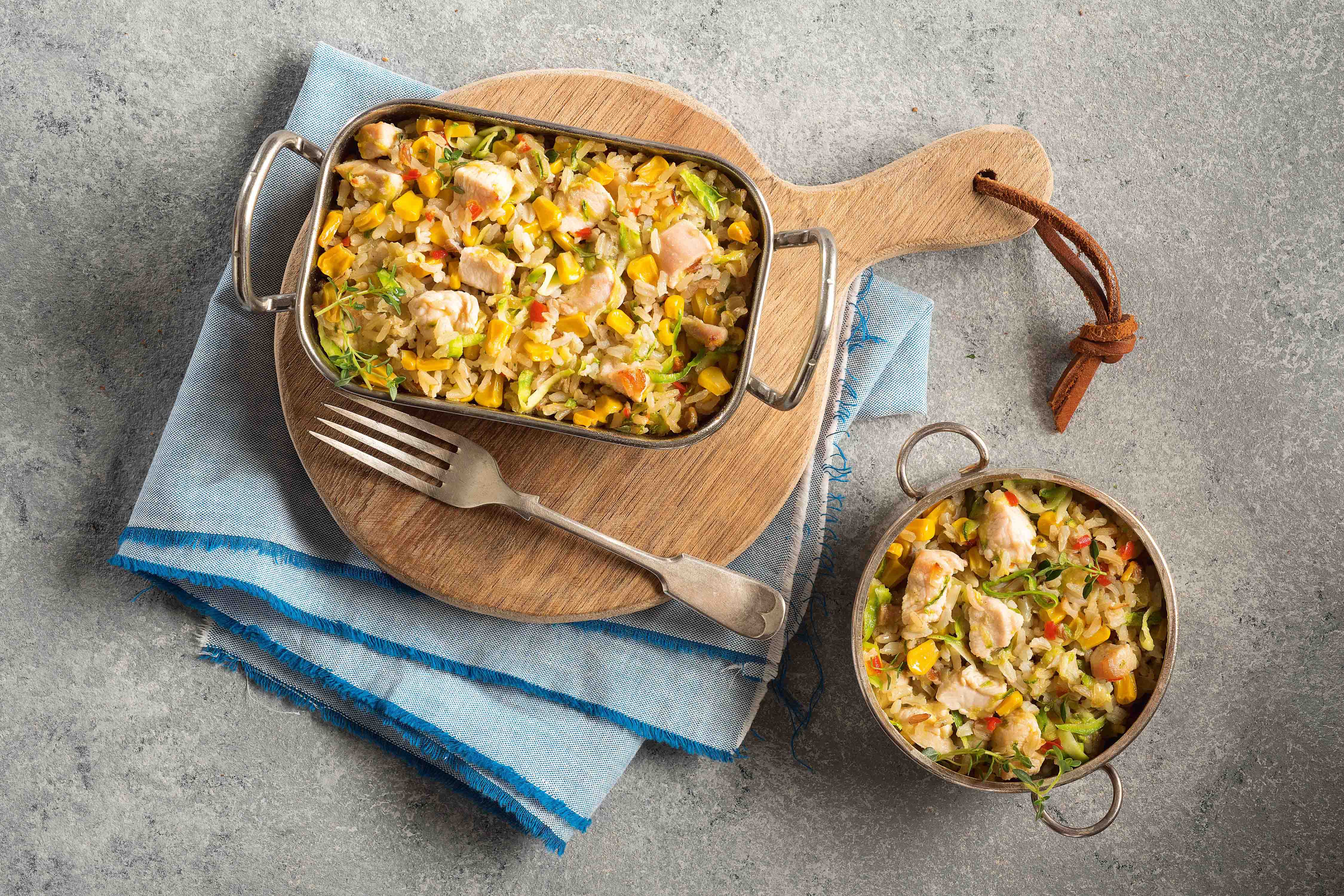 Arroz de Forno Integral com Frango