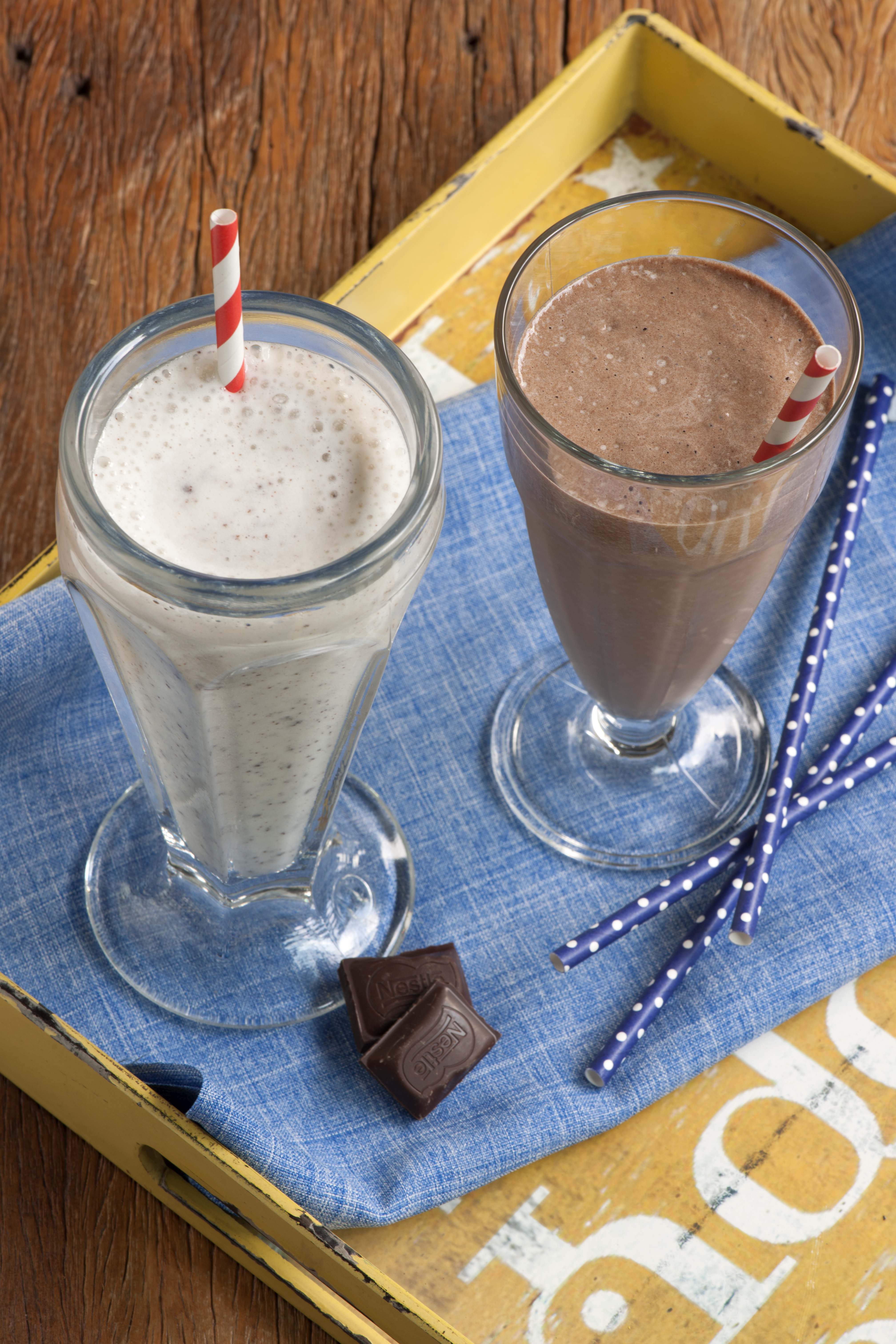 Milk-shake de Chocolate e Amendoim