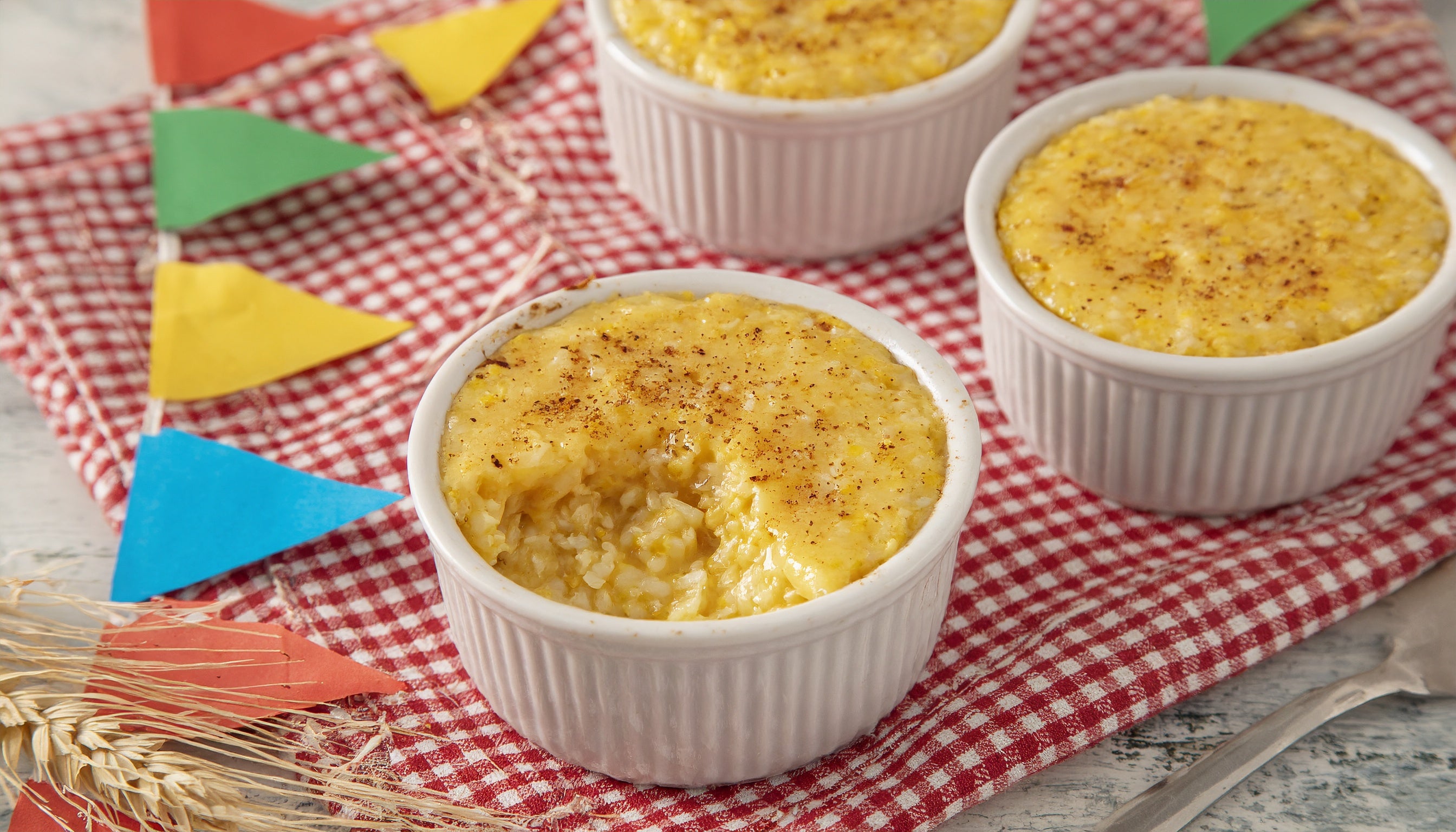 Receita de Arroz Doce de Pamonha