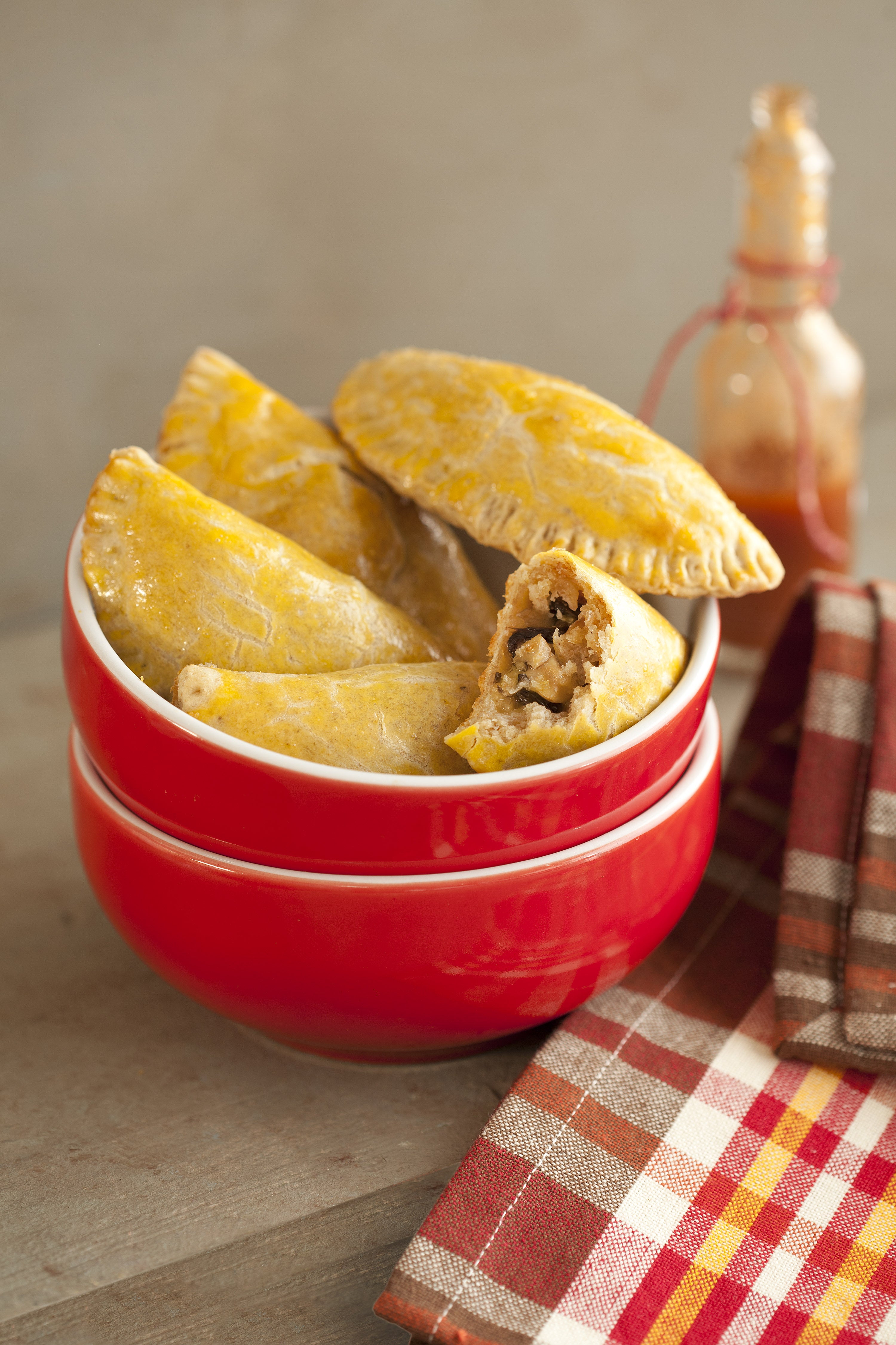 Pastel de Forno Integral com Recheio Cremoso de Cogumelos