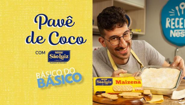 Pavê de Coco com Biscoito São Luiz