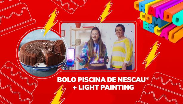 Bolo Piscina de NESCAU® e Lightpainting