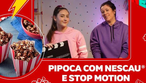 Pipoca com Nescau e Stop Motion