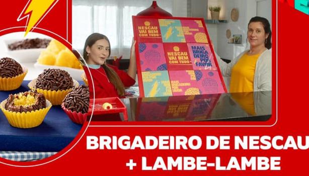 Brigadeiro de Nescau e Lambe-Lambe