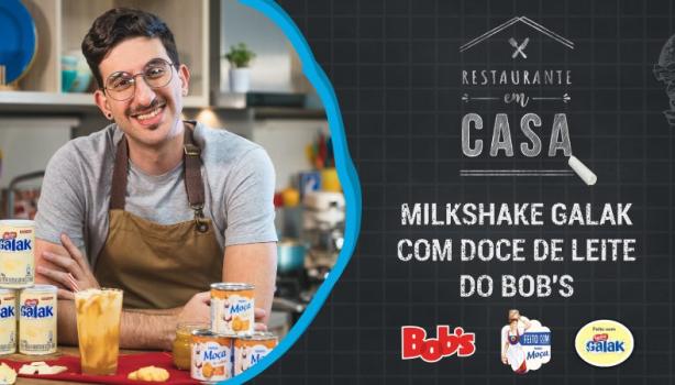 Milkshake Galak com Doce de Leite do Bob’s