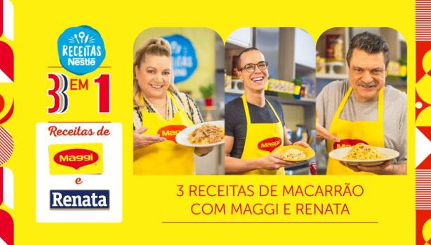 3 Receitas com Maggi e Macarrão Renata