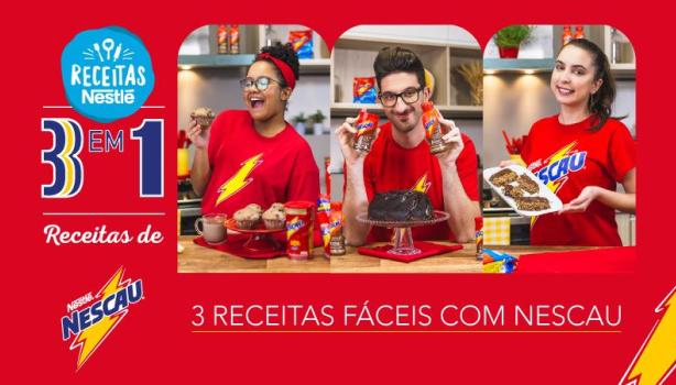 3 Receitas com Nescau