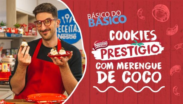 Imagem em tons de vermelho com um rapaz à esquerda segurando uma receita e à direita os dizeres com o nome do programa