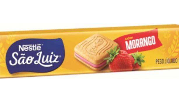 Biscoito São Luiz Recheado Morango 