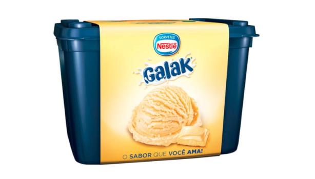 Sorvete Galak de Chocolate Branco