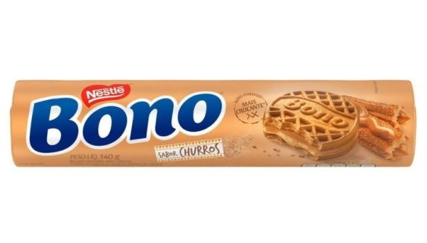 Biscoito Bono Recheado Churros