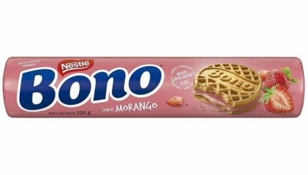 Biscoito Bono Recheado Morango