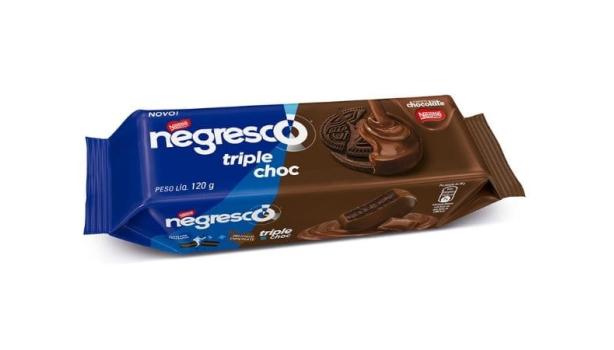Biscoito Negresco Coberto com Triplo Chocolate
