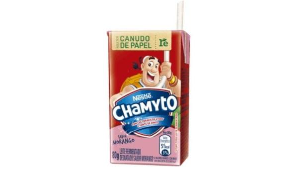Chamyto Leite Fermentado Morango Caixinha 80g