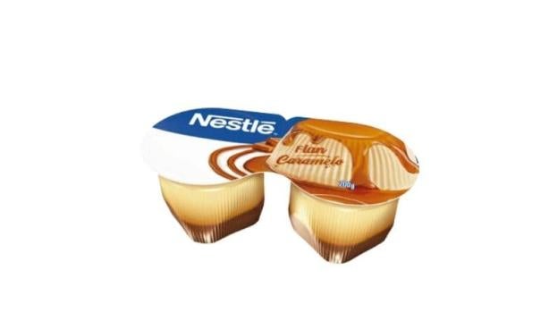Flan Nestlé com calda de Caramelo