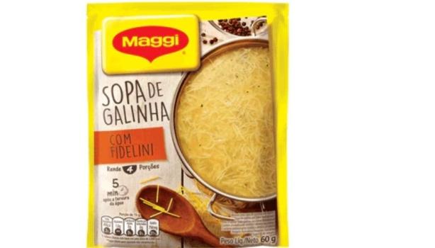 Maggi Sopa Sabor Galinha com Fidelini