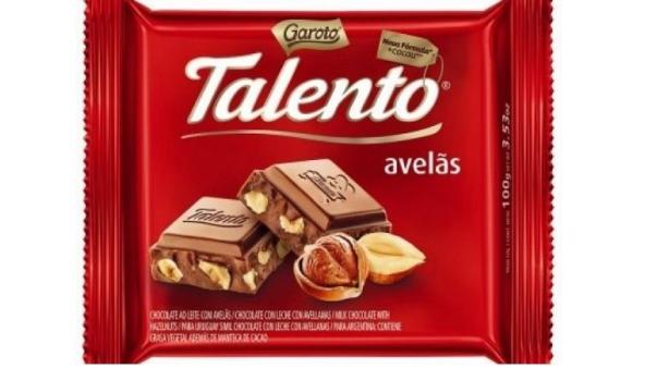 Chocolate Talento Ao Leite Avelãs 25g