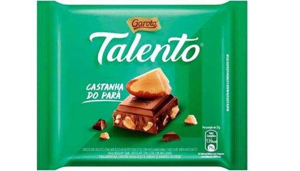 Chocolate Talento Castanha do Pará 25g