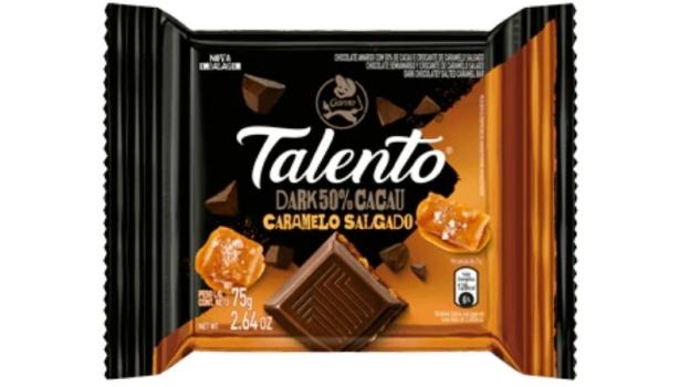 Chocolate Garoto Talento Dark Caramelo Salgado 75g | Nestlé