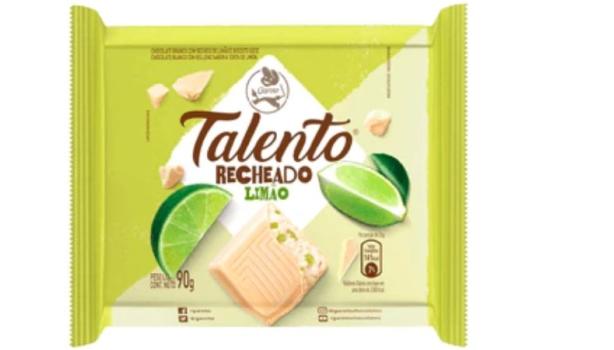 Chocolate Tablete Talento Recheado Torta Limão 90g