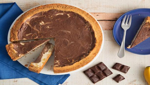 Cheesecake de Banana e Chocolate