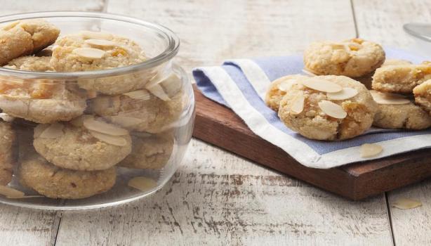 Cookies de Amêndoa e Damasco sem Glúten
