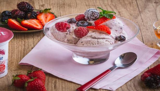 Sobremesa Gelada com Iogurte Nesfit