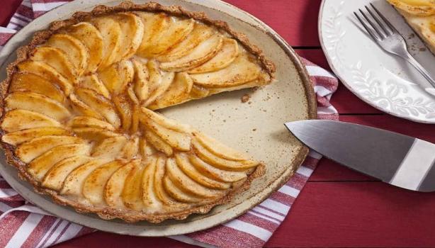 Torta Cremosa de Maçã com Canela