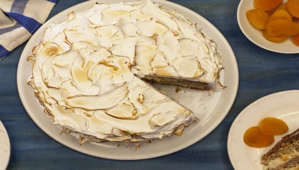 Torta de Nozes com Damascos