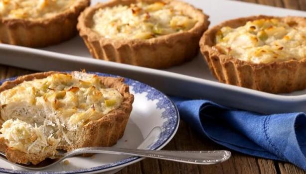 receitas com bacalhau: mini quiche