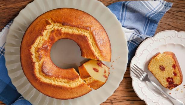 Confira o segredo do bolo de fubá fofinho